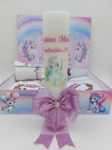 Trusou Botez Fetita Cu Unicorn Mov - Img 2