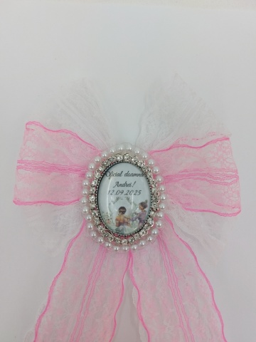 Brosa Buchet Cu Funda Roz