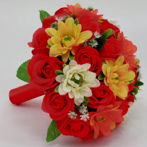 Buchet Cununie Rosu - Img 2