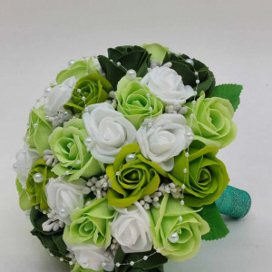 Buchet Mireasa Verde Kaki - Img 2