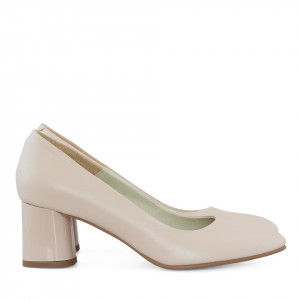 Pantofi dama din piele nude