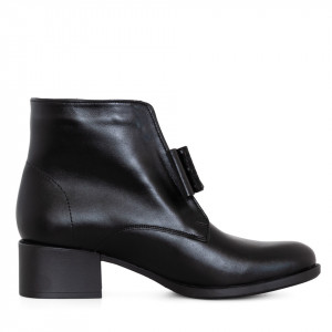 Ghete dama din piele naturala neagra