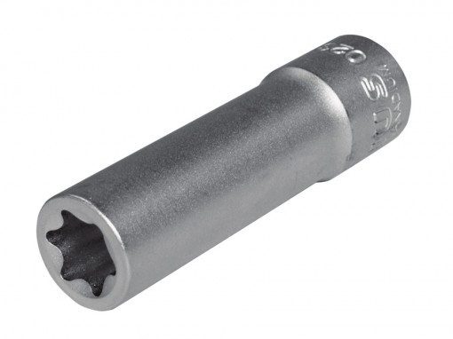 Cap cheie tubulara lunga cu profil Torx 1/2” E20