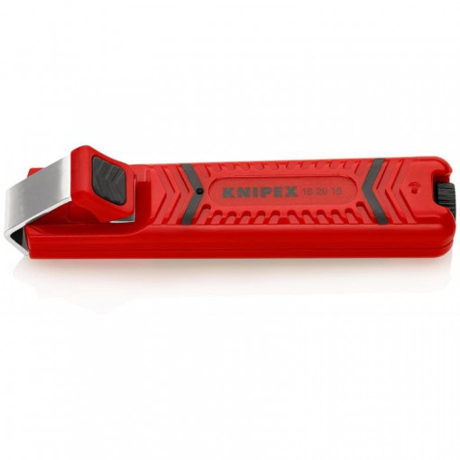 Dispozitiv de dezizolat pentru cabluri electrice rotunde, lungime 130 mm, Knipex 16 20 16 SB