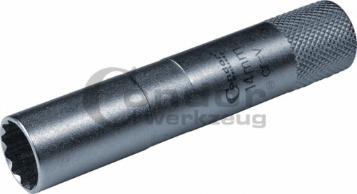 Cheie de bujii bihexagonala 14 mm, antrenare 3/8'', lungime 90mm, Condor 247/90