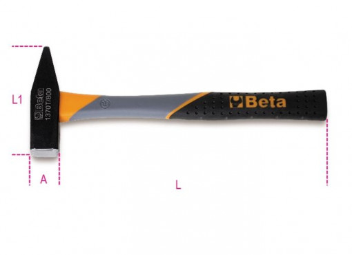 Ciocan 200g cu maner din fibra 1370T 200
