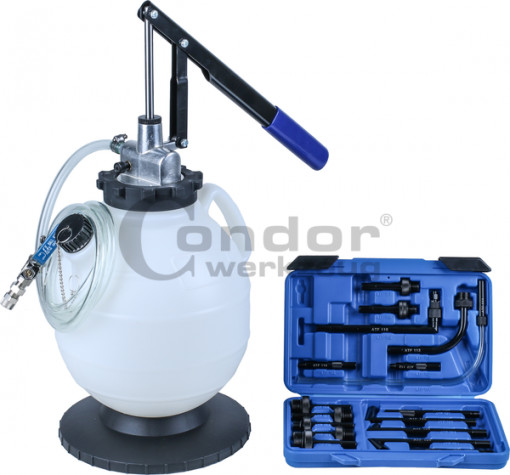 Pompa de ulei pentru cutii de viteze 7,5l, 17 adaptoare, Condor 3996A