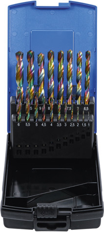 Set spirale Cobalt HSS, 1-10 mm, 19 piese, BGS 2014