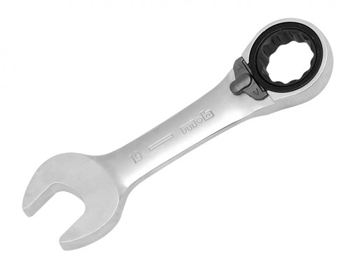 Cheie combinata scurta cu clichet reversibil 18 mm
