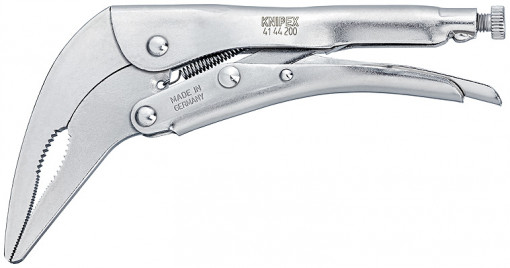 Cleste autoblocant special pentru lucrari de tinichigerie, lungime 200 mm, Knipex 41 44 200