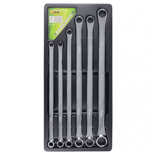 JBM 51864 Set chei inelare extralungi 10 - 24 mm, profil 12 colturi, 6 piese