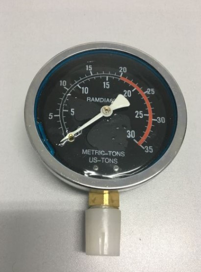 Manometru pentru presa de rulmenti cu sarcina max. 30 tone, Metric-Tons/US-Tons, TLTON30T