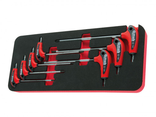 Modul OSC cu 7 chei locas TORX cu maner T 260×160×50 mm