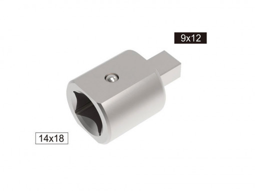 Adaptor 14×18 - 9×12 pentru chei dinamometrice CD 14×18 > 9×12 mm