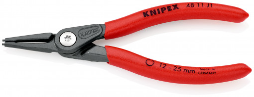 Clește pentru inele de siguranta de interior, lungime 140 mm, Knipex 48 11 J1