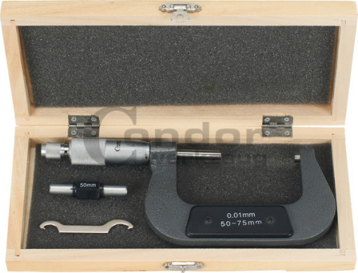 Micrometru, 1/100 mm, interval 50-75 mm, Condor 1370/3