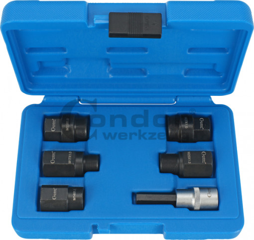 Adaptoare pentru extractoare de injectoare Diesel M14-27, 6 piese, Condor 3306A