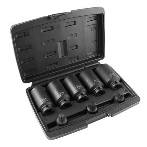 JBM 52547 Trusa tubulare de impact + biti de impact, antrenare1/2", 8 piese