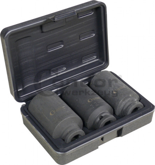 Set de tubulare pentru piulite de planetare bi-hex 30-32-36 mm, antrenare 1/2 ", 3 piese, Condor 4803