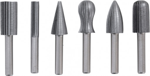 Set freze pentru alezat, 6 piese, BGS 1604