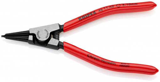 Cleste pentru inele de siguranta de exterior 3-10 mm, lungime 140 mm, lungime 140 mm, Knipex 46 11 A0