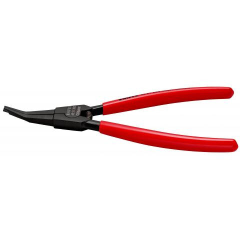 Cleste pentru inele de siguranță fără găuri de prindere, lungime 200 mm, Knipex 45 21 200