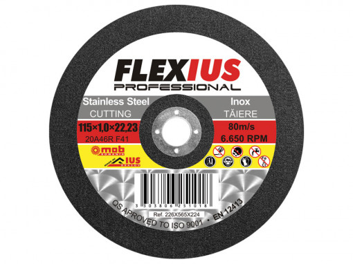 Disc abraziv pentru taiere inox TI8 Ø A: 115 mm