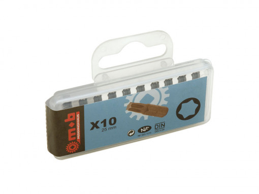 Set 10 bituri pentru locas Torx 1/4” TX27