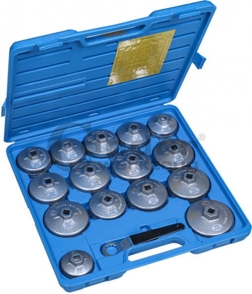 Set chei pentru filtru de ulei din aluminiu, 17 piese, Condor 353