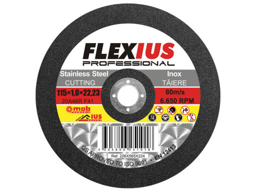 Disc abraziv pentru taiere inox TI8 Ø A: 125 mm