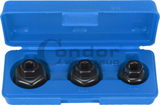 Set chei pentru filtre de ulei, act. 3/8", 27/32/36 mm, 3 piese, Condor 5360