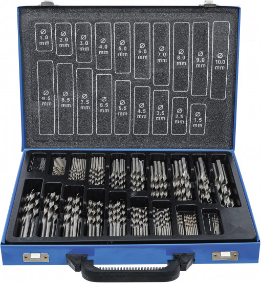 Set spirale 1-10mm HSS, 170 piese, BGS 1995