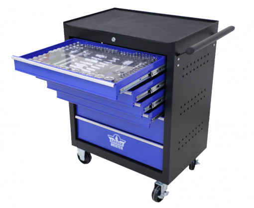 Banc de scule cu 6 sertare, echipat cu 415 piese, GM53564