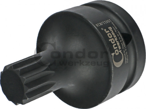 Bit de impact Spline (XZN) M18, act. 3/4", Condor 15011/K18