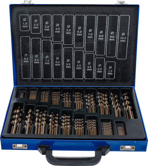 Set burghie, 170 piese, HSS, 5% cobalt, BGS 2000