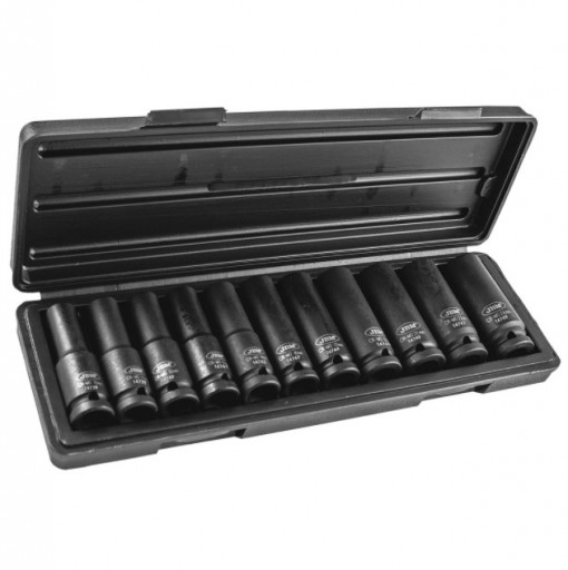 Set chei tubulare de impact cu 12 colturi, antrenare 1/2", 11 piese, JBM 53744