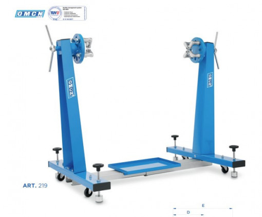 Stand dublu pentru bloc motor, rotire la 360°, sarcina maxima 450 Kg Omcn Art.219