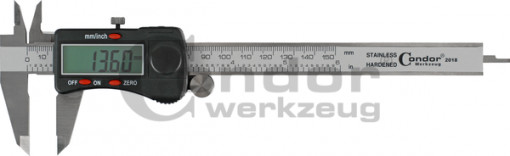 Şubler digital, metric / inch, 150 mm, Condor 1360EX