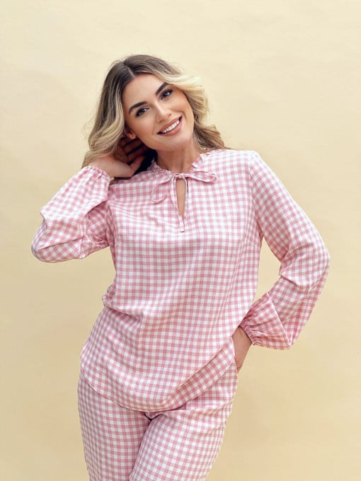 Bluza Pink Gingham