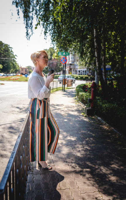 Pantalon Orange Stripes