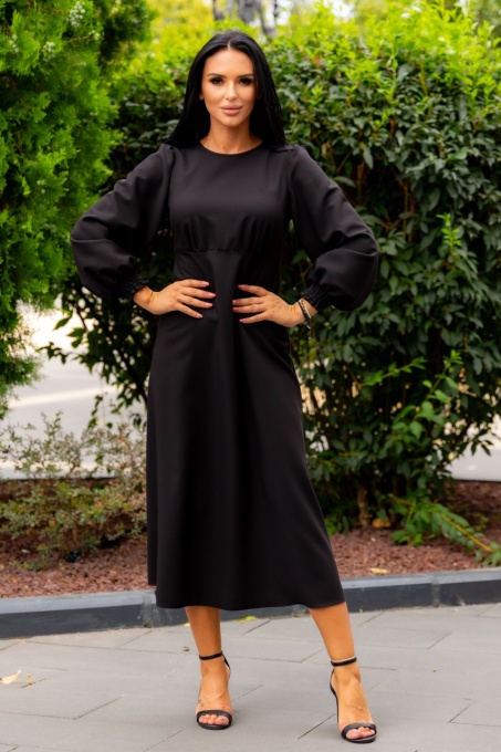 Rochie Shirring Noir