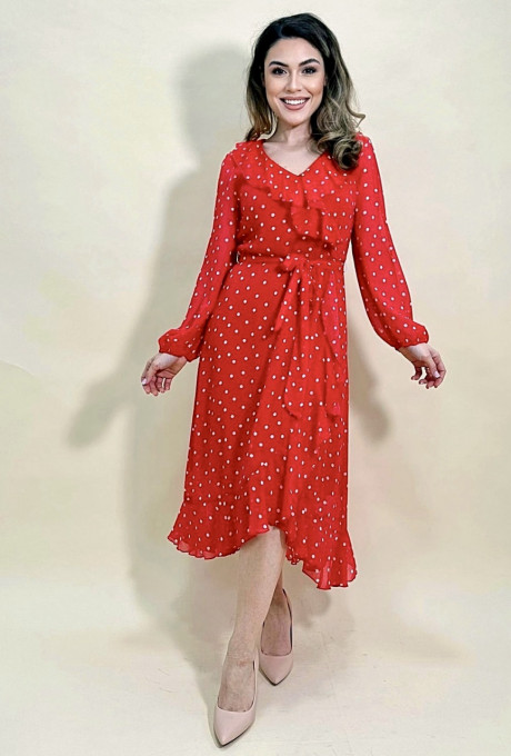 Rochie Salsa Red Polka