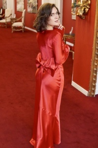 Rochie Diane Deep Red