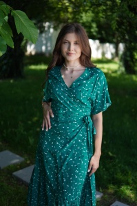 Rochie Wrap Green - Img 2