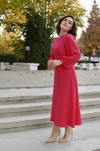 Rochie Shirring Fucsia - Img 2