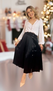 Fusta Satin Noir - Img 1