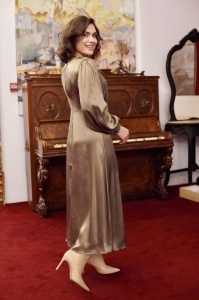 Rochie Shirring Khaky