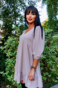 Rochie Taupe Ribbon - Img 3