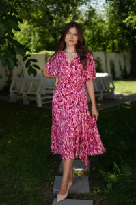 Rochie Wrap Fucsia - Img 2