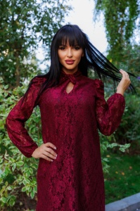 Rochie Knot Wine - Img 2